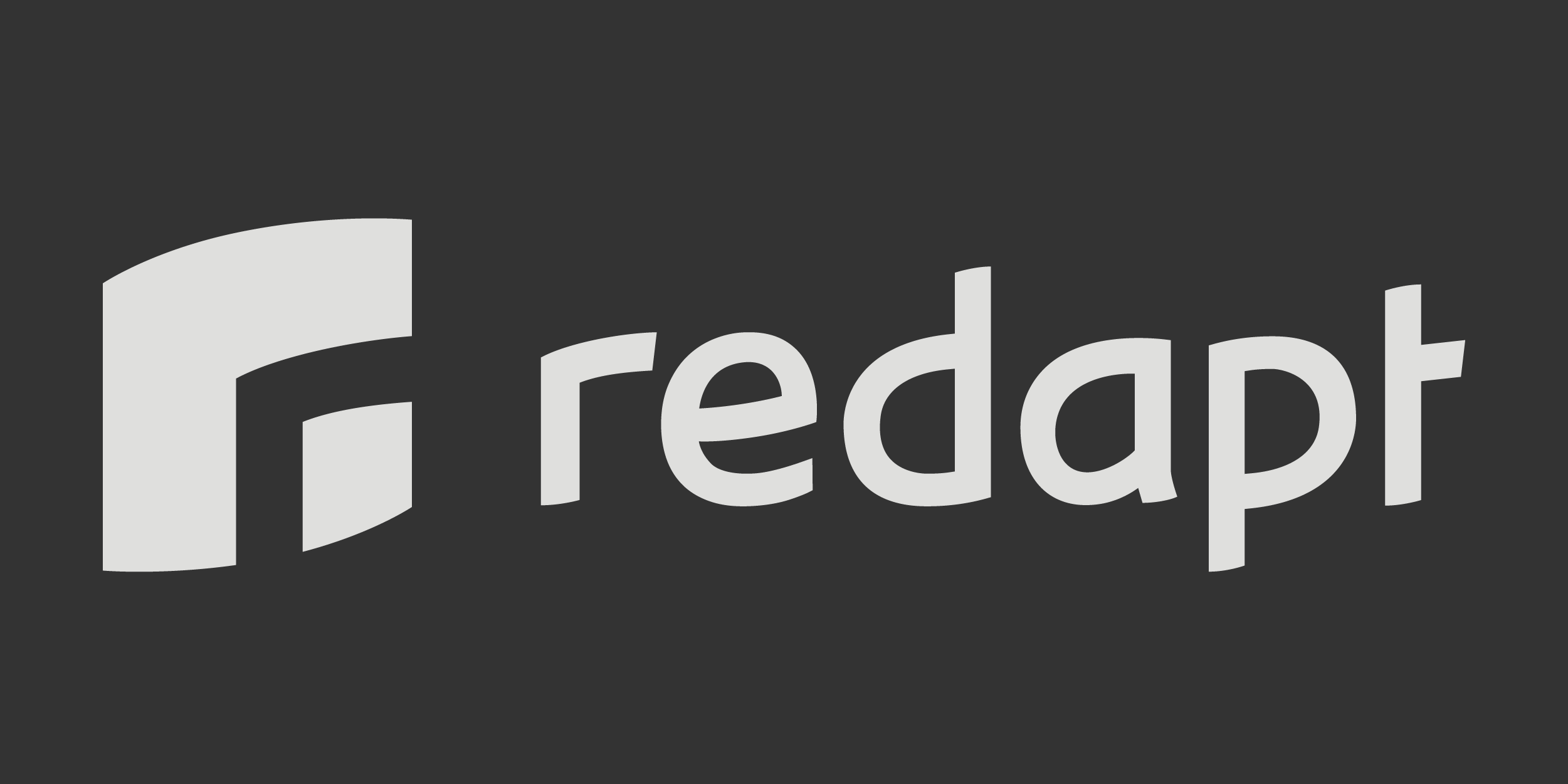Redapt Logo Inverted Gray Background